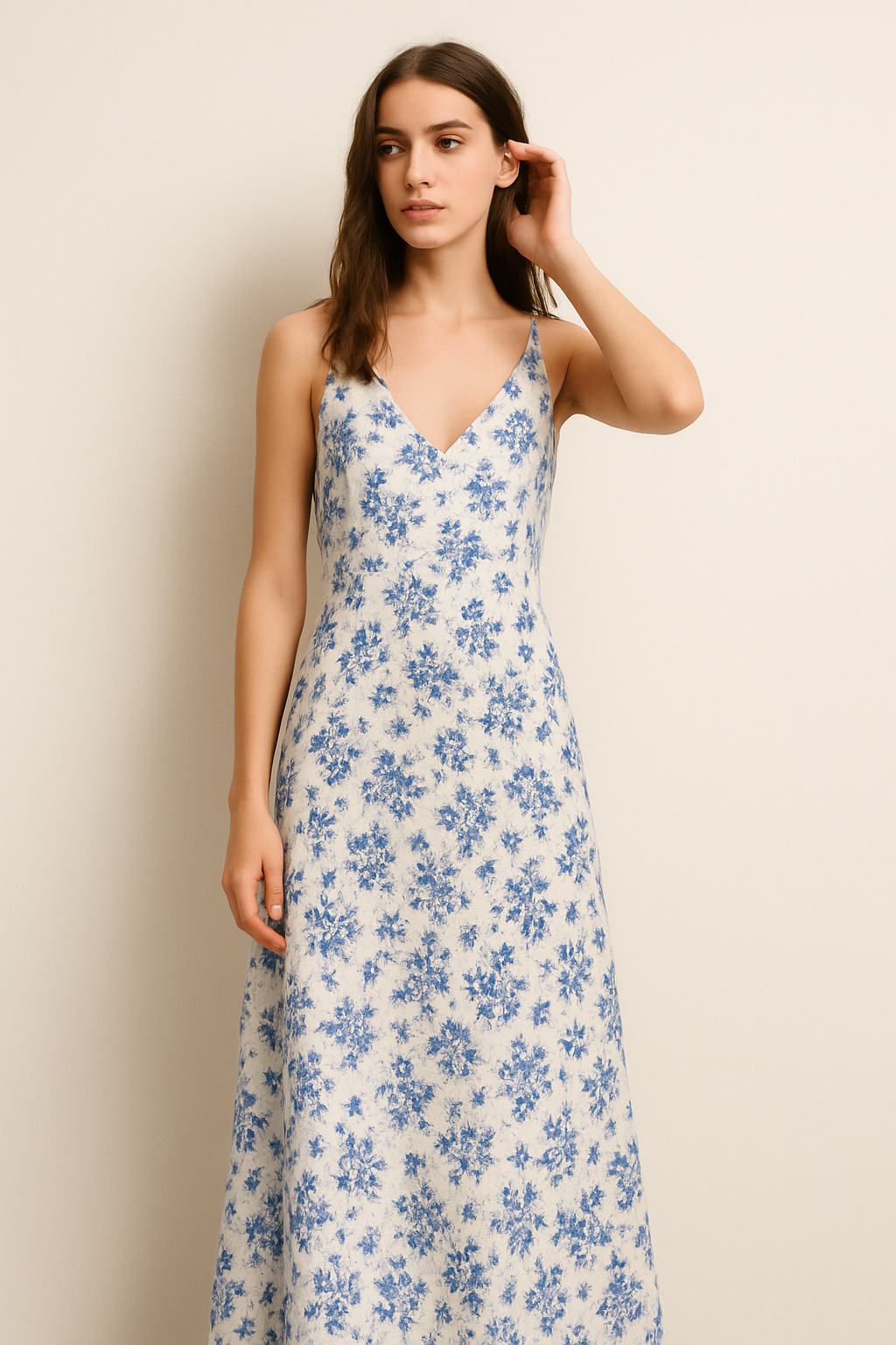 Valentina | Abito lungo stampato