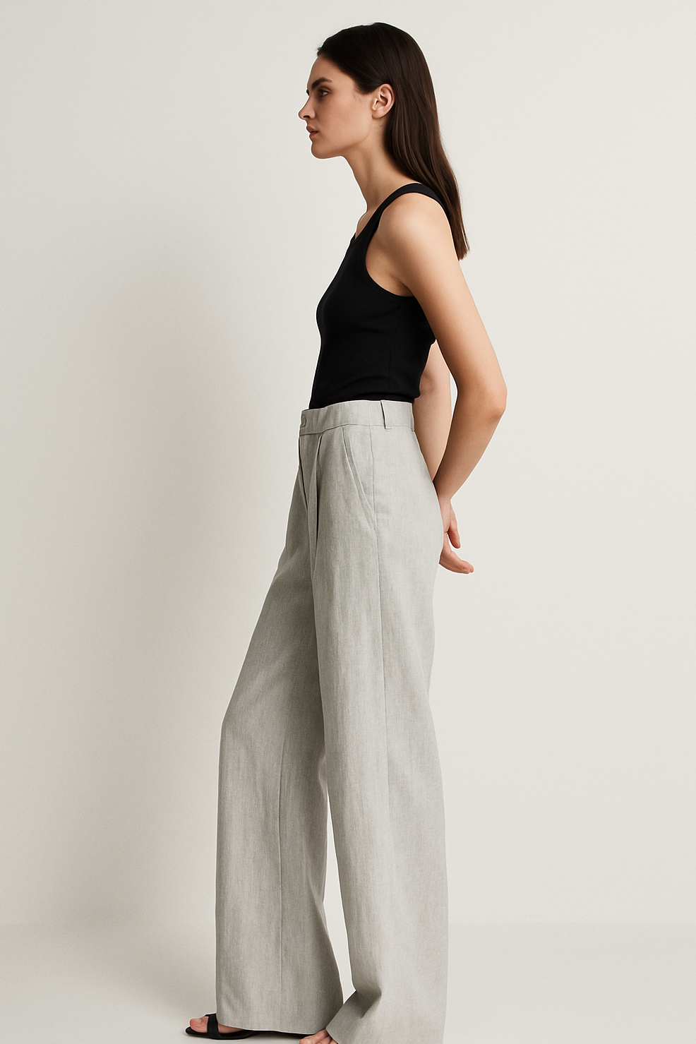 Martina | Pantaloni larghi in lino