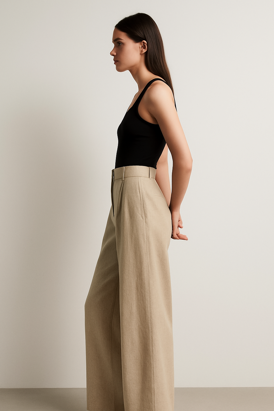 Martina | Pantaloni larghi in lino